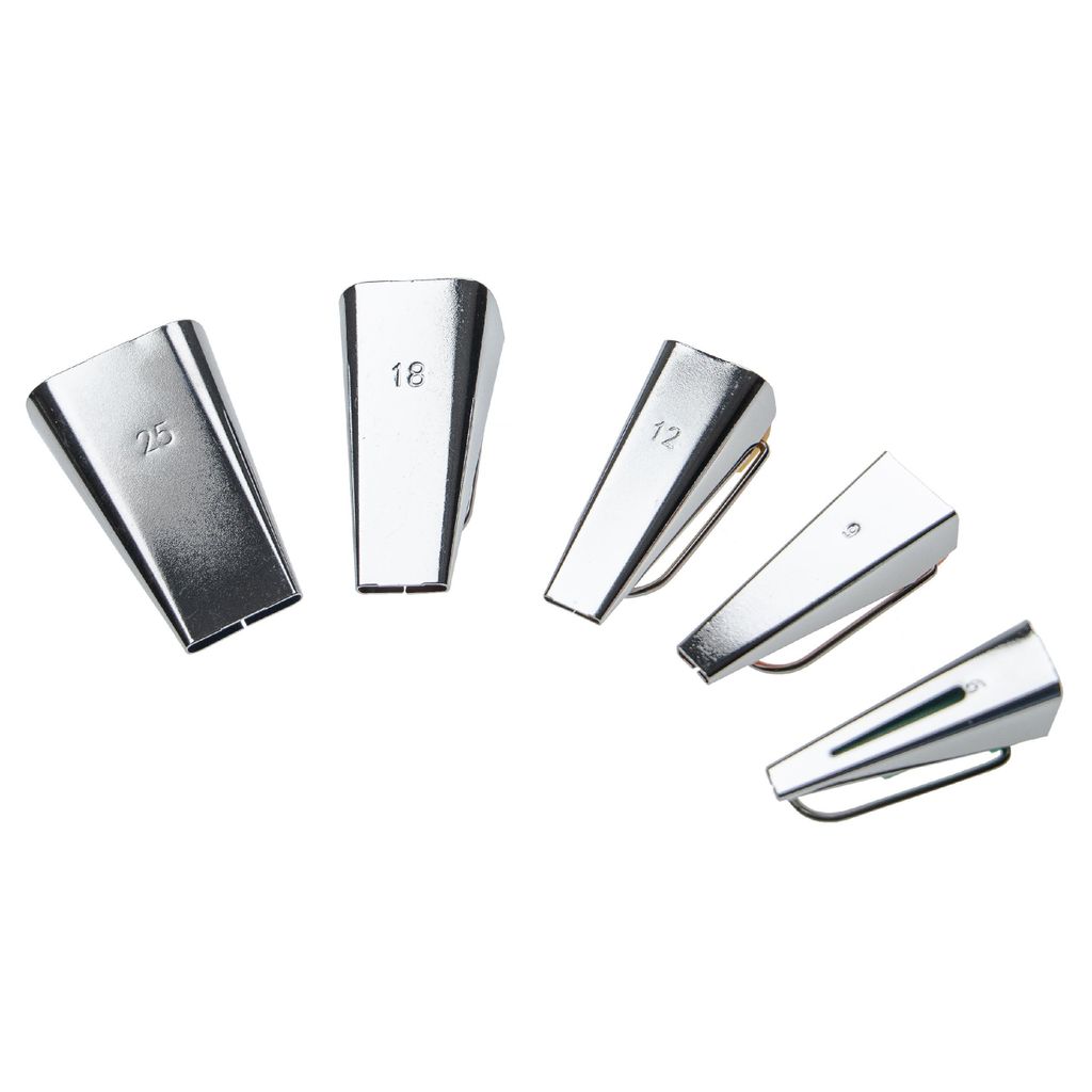 vhbw 5-teiliges Schrägbandformer-Set 6mm 9mm 12mm 1 mm 25mm Produktbild 