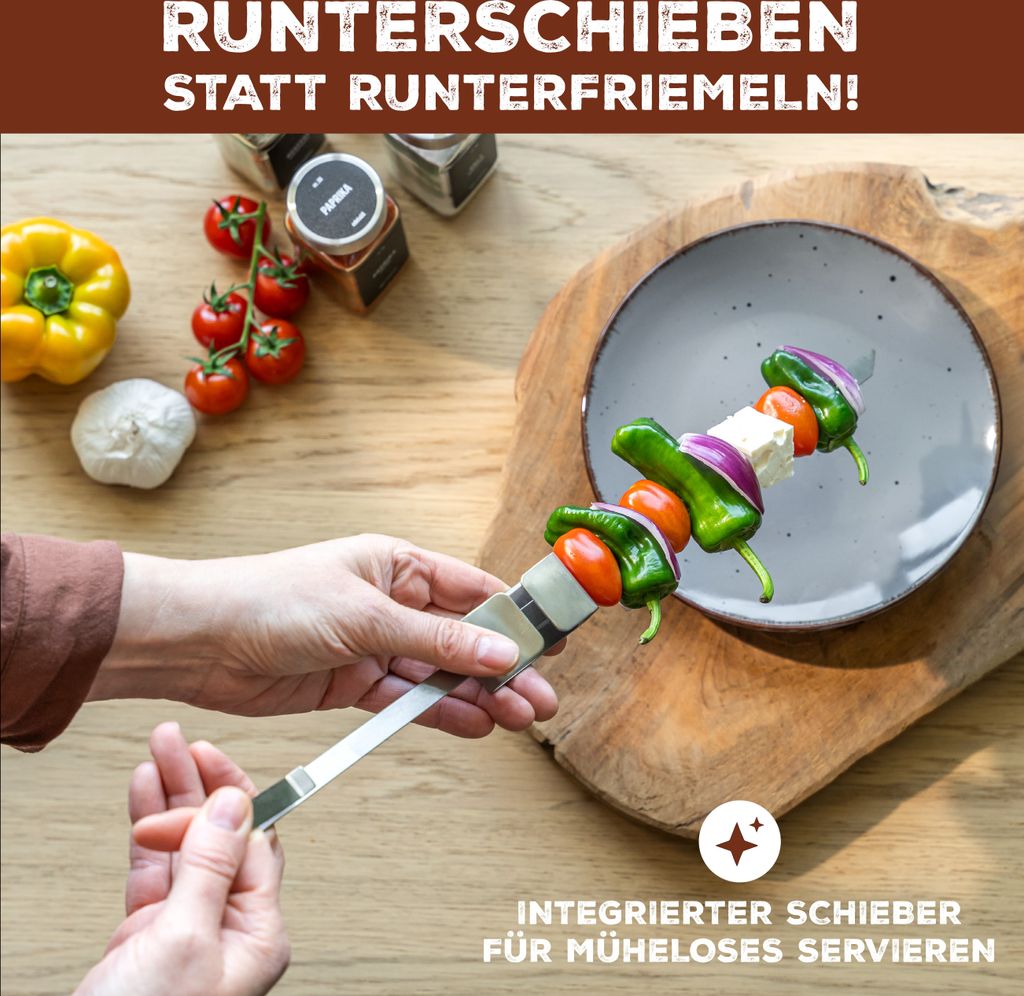 bremermann Grillspieße 6er-Set, integrierter Schieber, Produktbild 4