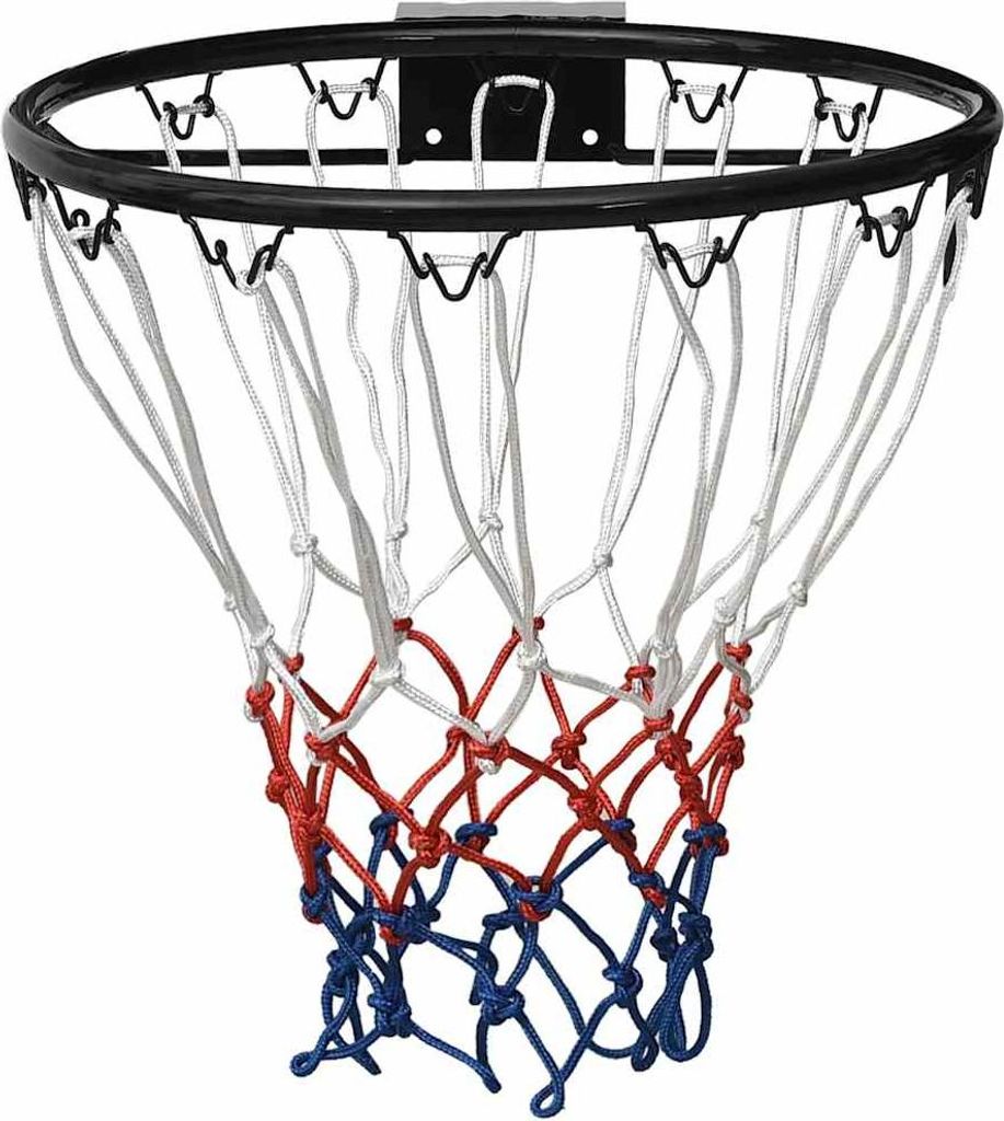 vidaXL Basketballring Schwarz 39 cm Stahl Produktbild 