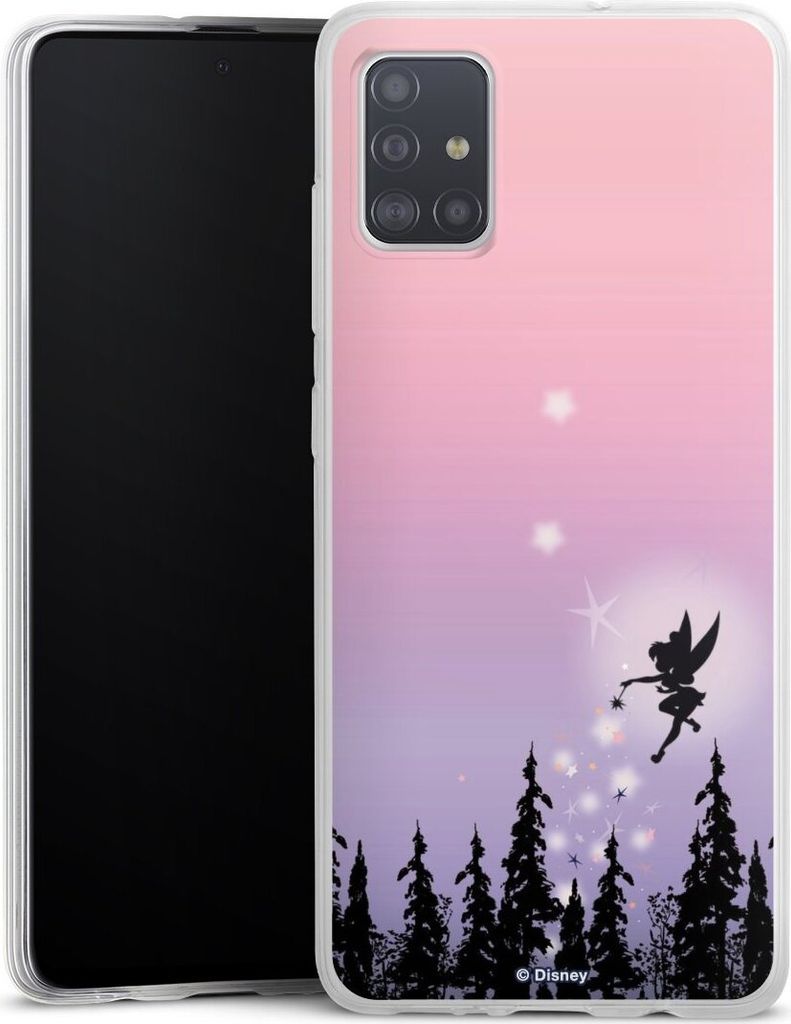 DeinDesign Slim Hülle für Samsung Galaxy A51 Silikon Case Ultra Dünn Handyhülle Disney Offizielles Lizenzprodukt Tinkerbell