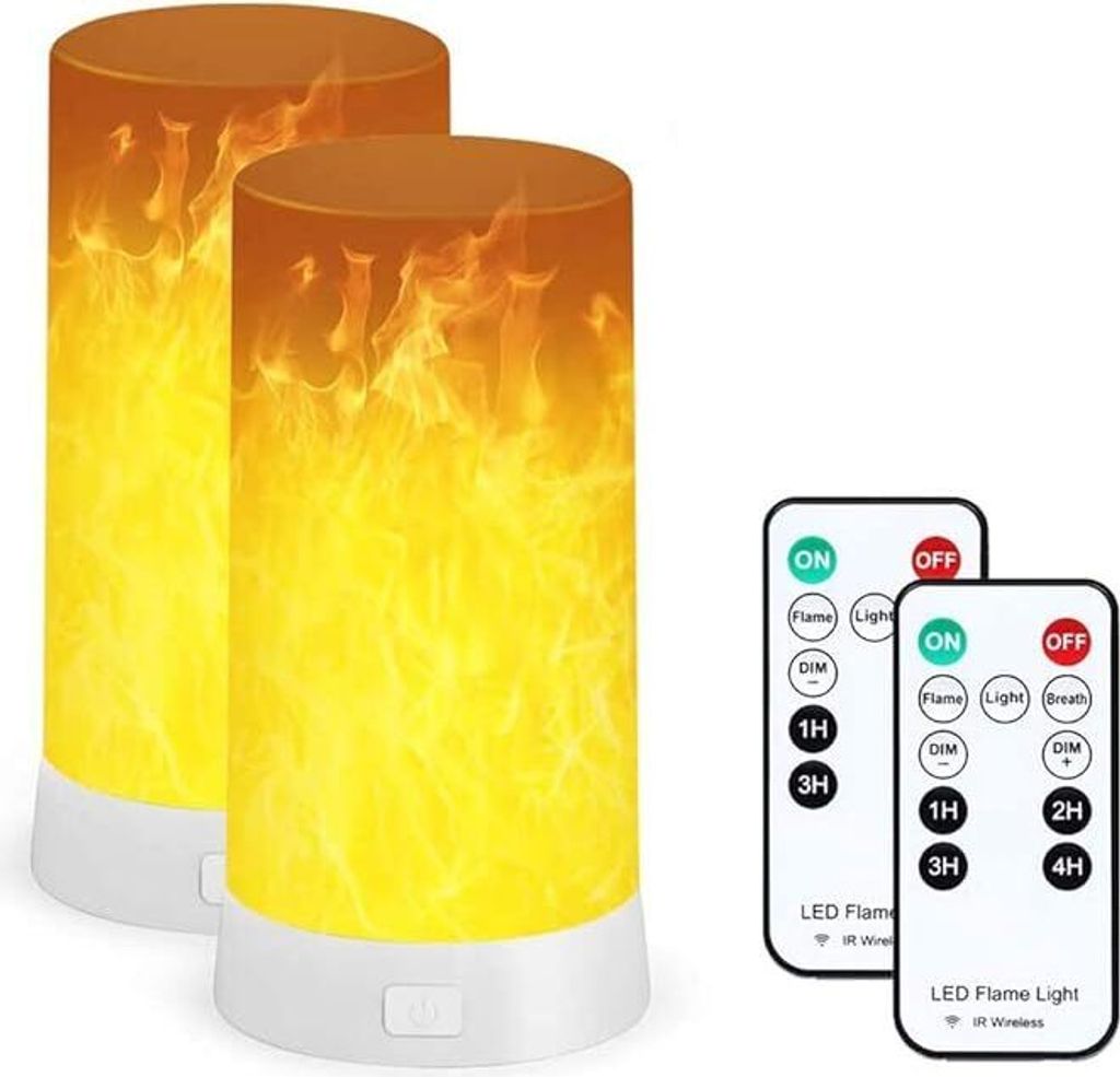 2 Sets LED-Flammenlampe mit Fernbedienung, Produktbild 