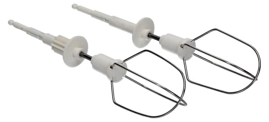 Kompatibel/Ersatz für Schlagbesen Schneebesen Rühraufsatz Rührbesen Besen Turboquirle Quirl Set rechts links Handmixer Handrührgerät Mixer pas...