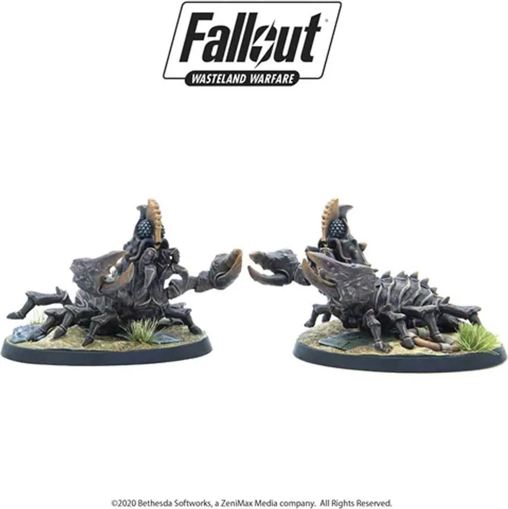 Fallout Wasteland Warfare Mirelurk Hunters Figurine de Combat Anglais