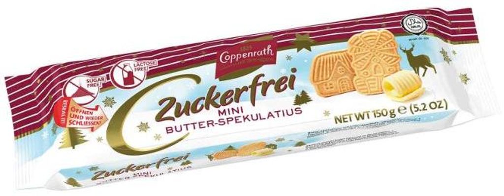 Coppenrath Mini máslo Spekulatius bez cukru a laktózy 150g Obrázek produktu 
