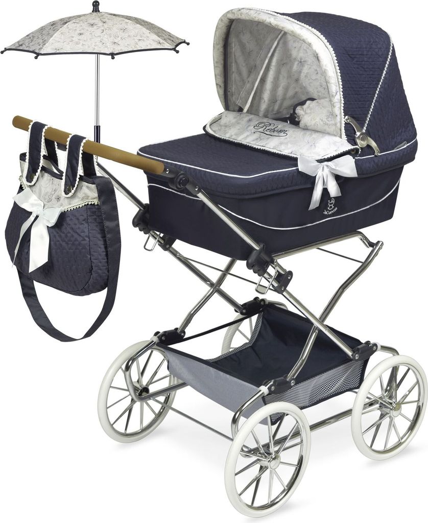 De Cuevas Toys Vintage Umbrella Reborn Auto Grau  Kinder Produktbild 