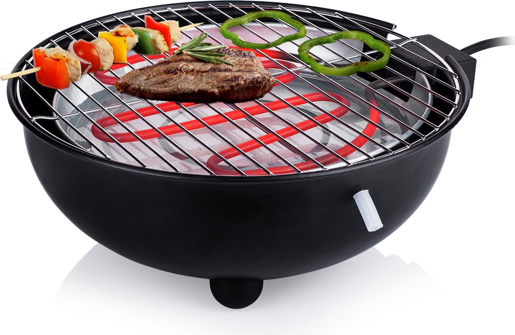 Tristar Elektrischer Tischgrill BQ-2880 1250 W 30 cm Schwarz