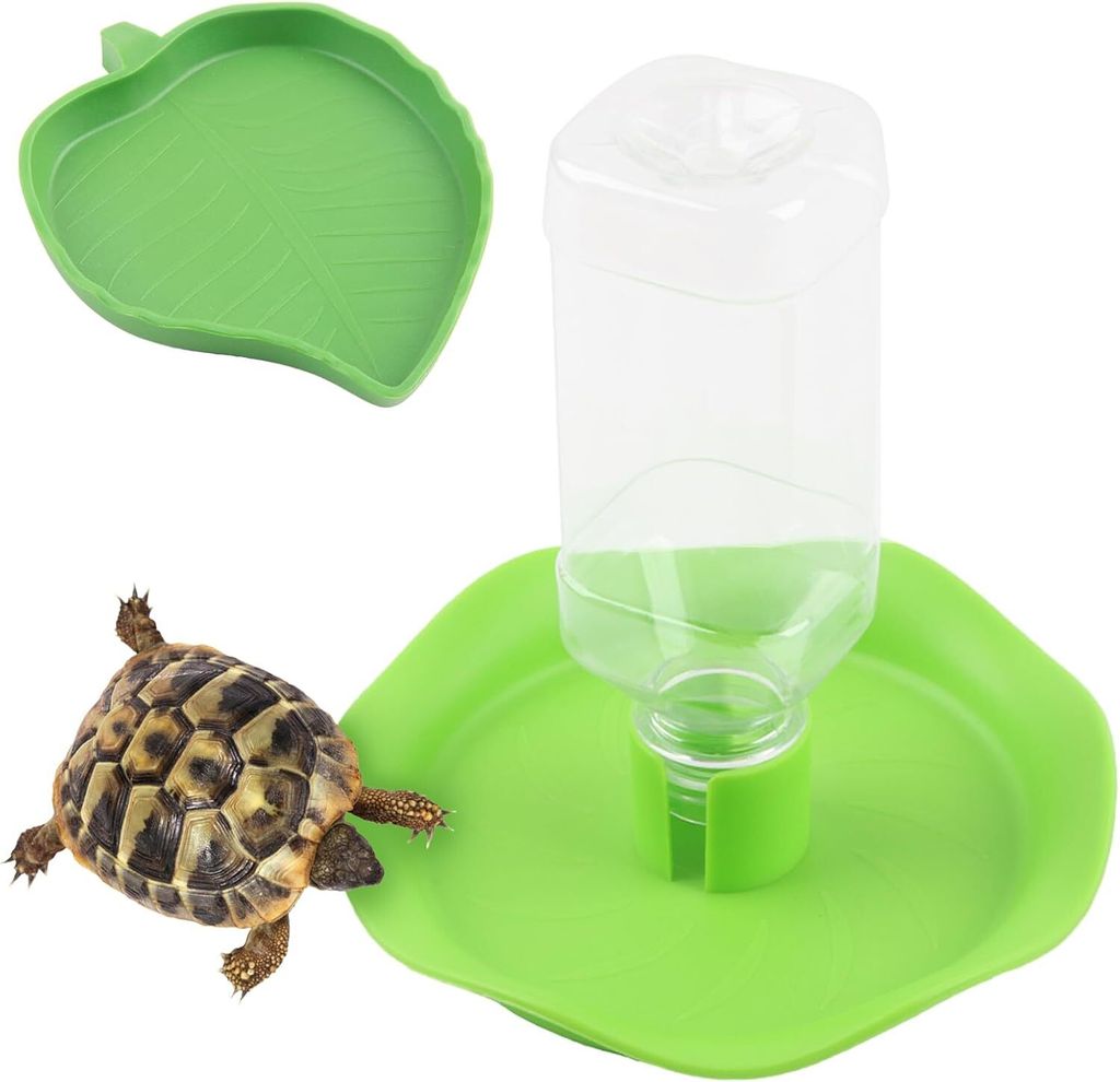 Reptilien Wasserspender, 2 Stück Schildkröten Wasserschale Produktbild 