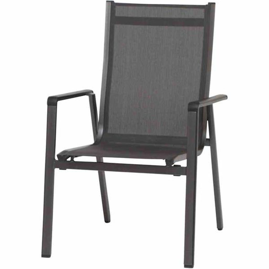 MWH Elements Stapelsessel - Material: Aluminium, Farbe: Eisengrau, Maße: 69 cmx64,5 cmx98 cm; 879307