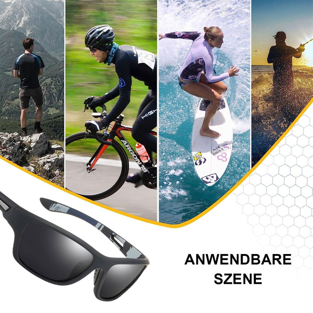 Sonnenbrille Herren Polarisiert UV400 Schutz für Herren Produktbild 4