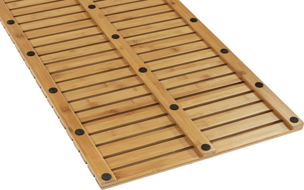 badvorleger bambus holz Bambus Badematte PALITO Natur 50x70 cm kaufen – Kleine Wolke Shop