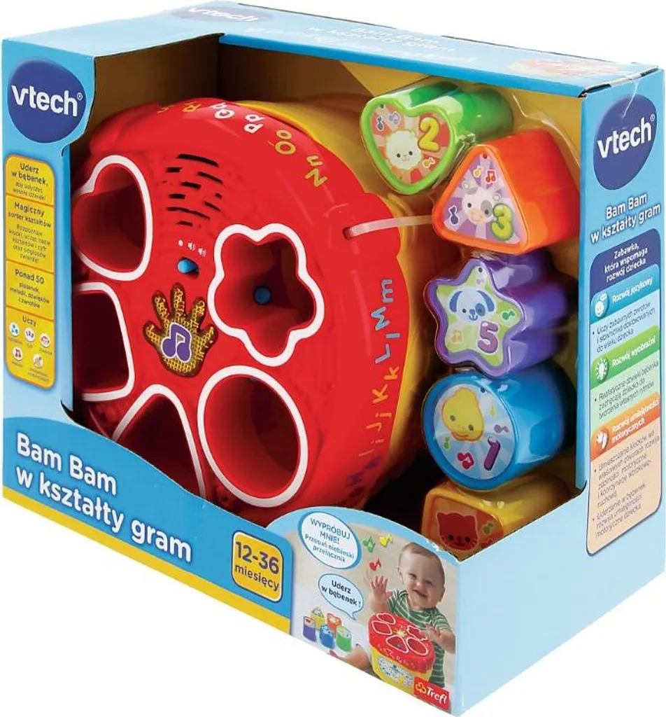 Aidez Bébé à Apprendre les Formes avec le Bam Bam VTech Interactif - 2