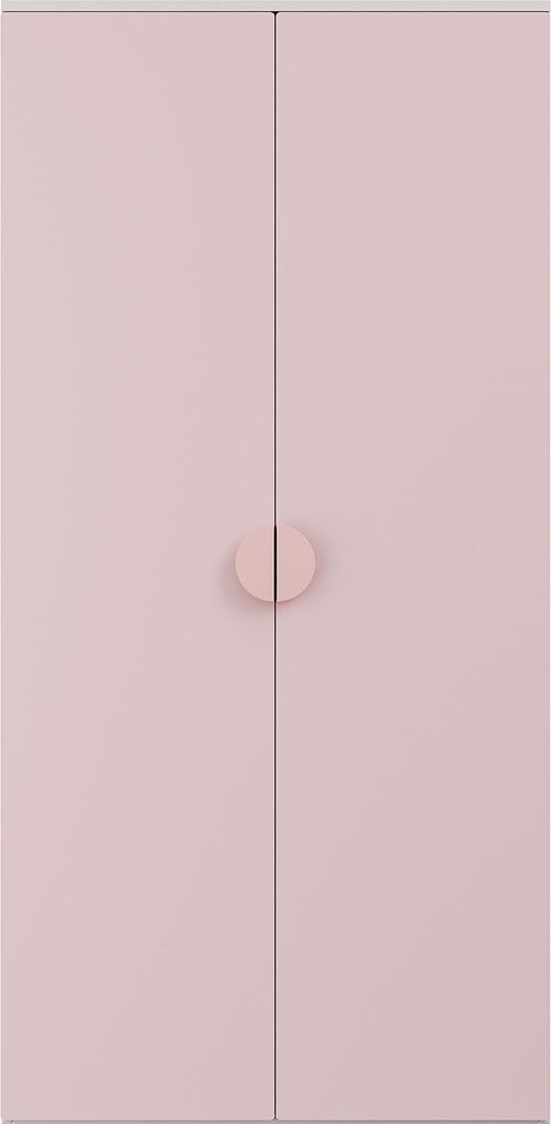 Kinderkleiderschrank 'Sandnes' mit 2 Türen 123 x 60 x 40 cm Produktbild 