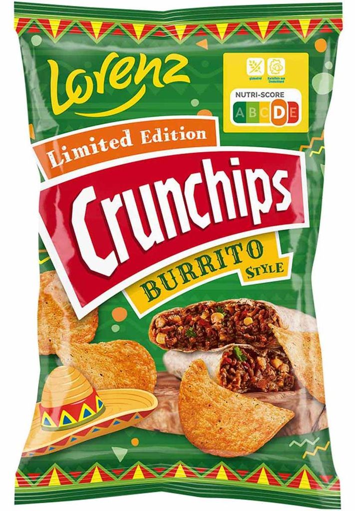 Lorenz Crunchips Burrito zlatožluté chipsy s masovou Obrázek produktu 