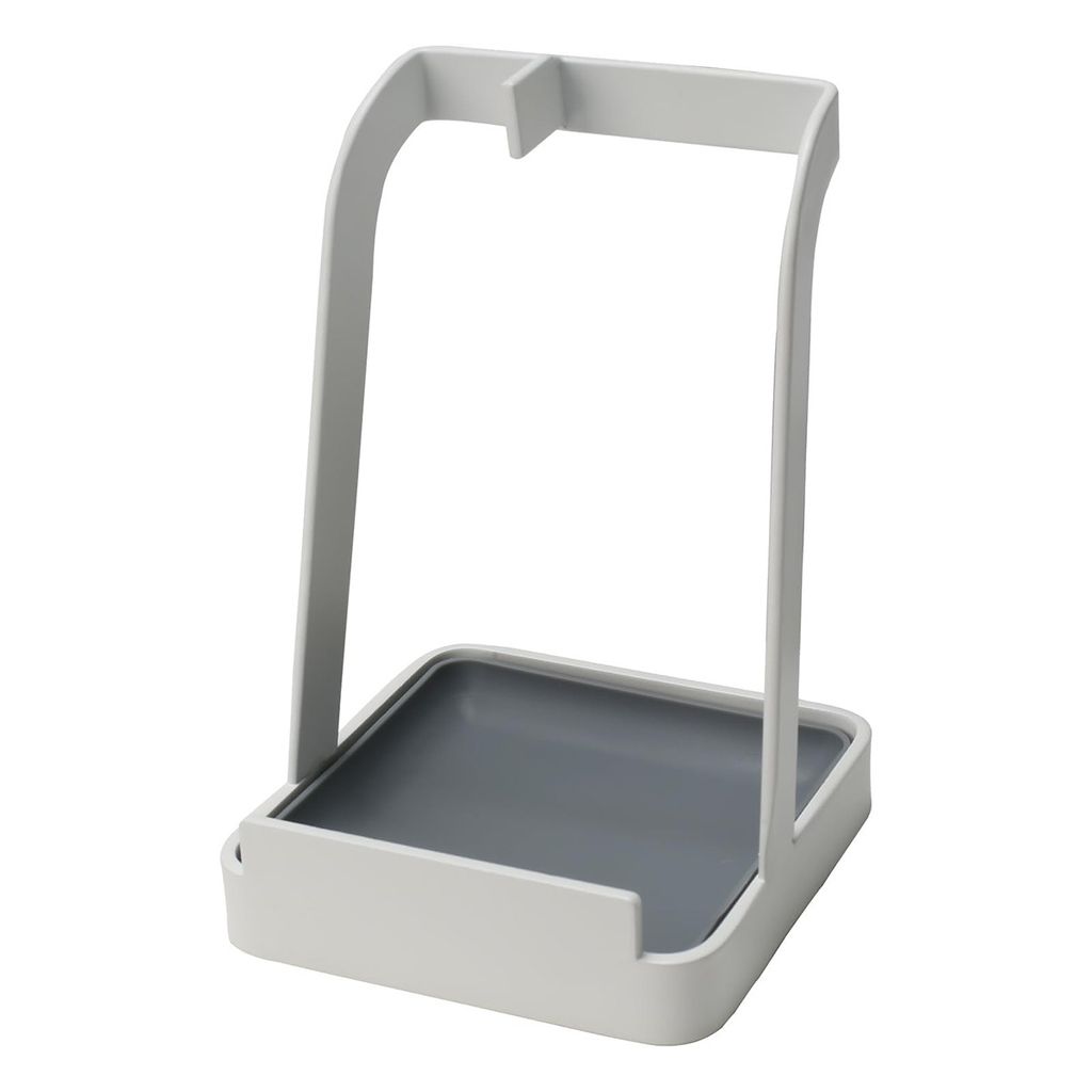 Topfdeckelständer, einfaches Küchen-Aufbewahrungsregal aus Metall mit Wasserschale, Topfdeckelständer, Suppenlöffelständer zur Organisation