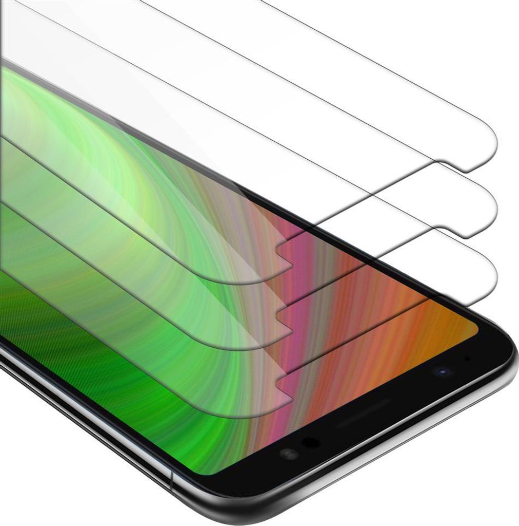 Cadorabo 3x Panzer Folie für Asus ZenFone Live Schutzfolie in Transparent Folie Tempered Display-Schutzglas