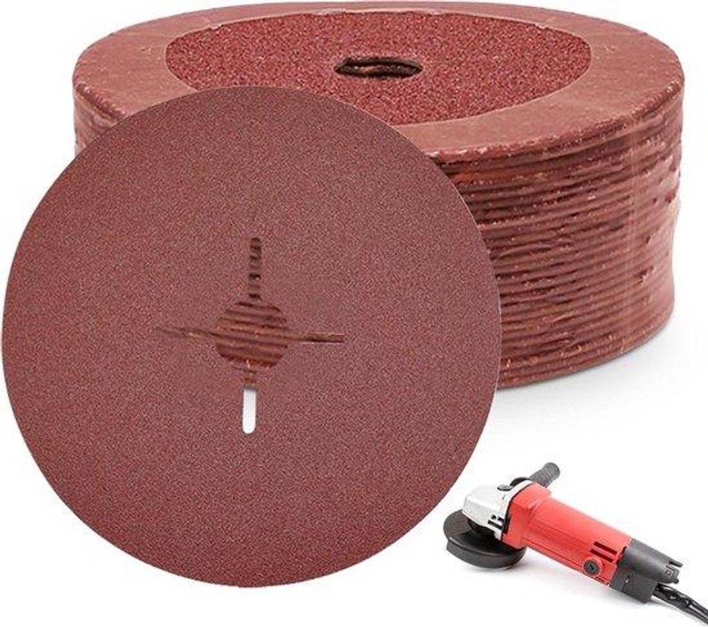 Schleifschleifen-Set 30 Stück 125 mm Metall Schleifpapier Körnung 100