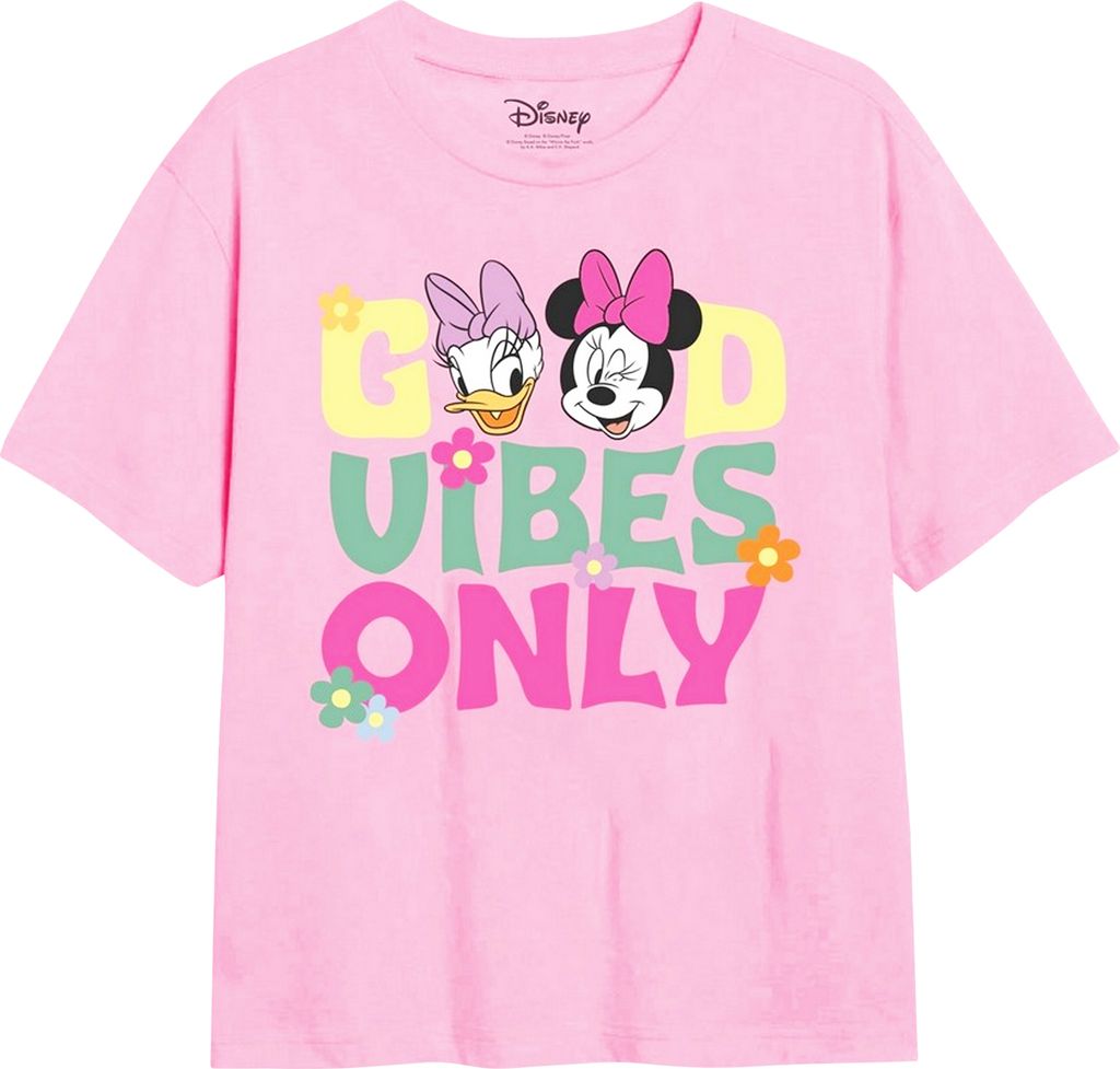 Disney - "Good Vibes Only" T-Shirt für Mädchen TV2420 (116) (Hellrosa)