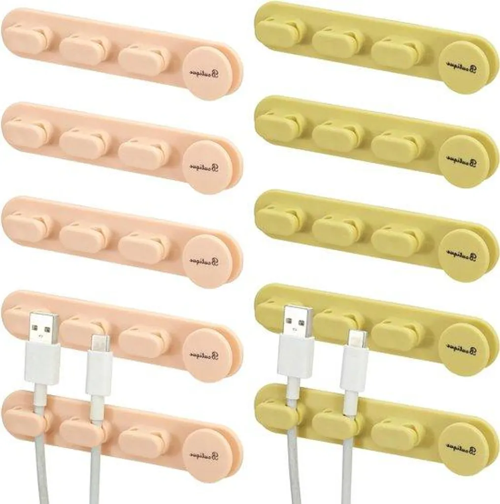Rangement câbles autocollant multi-supports pour prises et souris USB