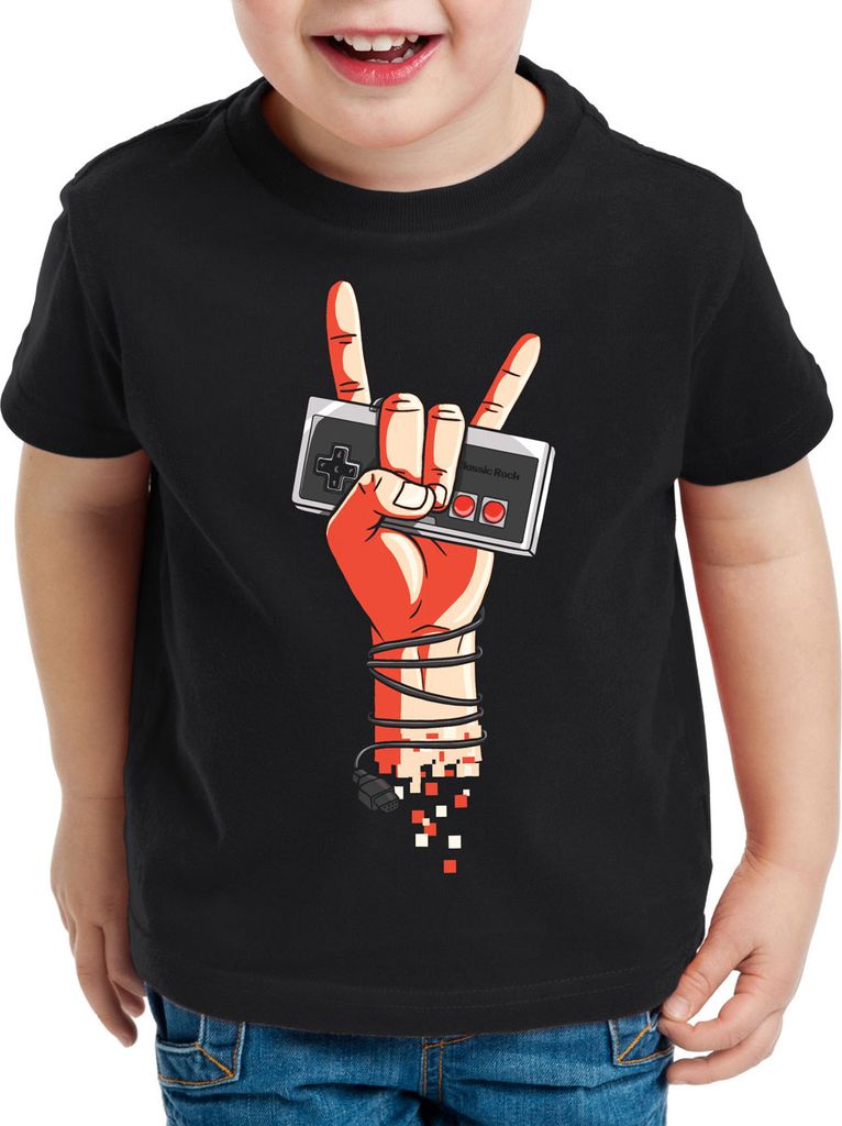 style3 Classic Rock Kinder T-Shirt controller gamepad 8-Bit konsole gamer
