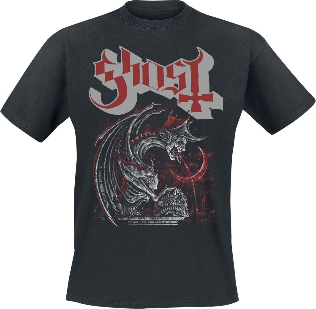 Ghost T-Shirt Herren Gargoyle Emeritus schwarz XL