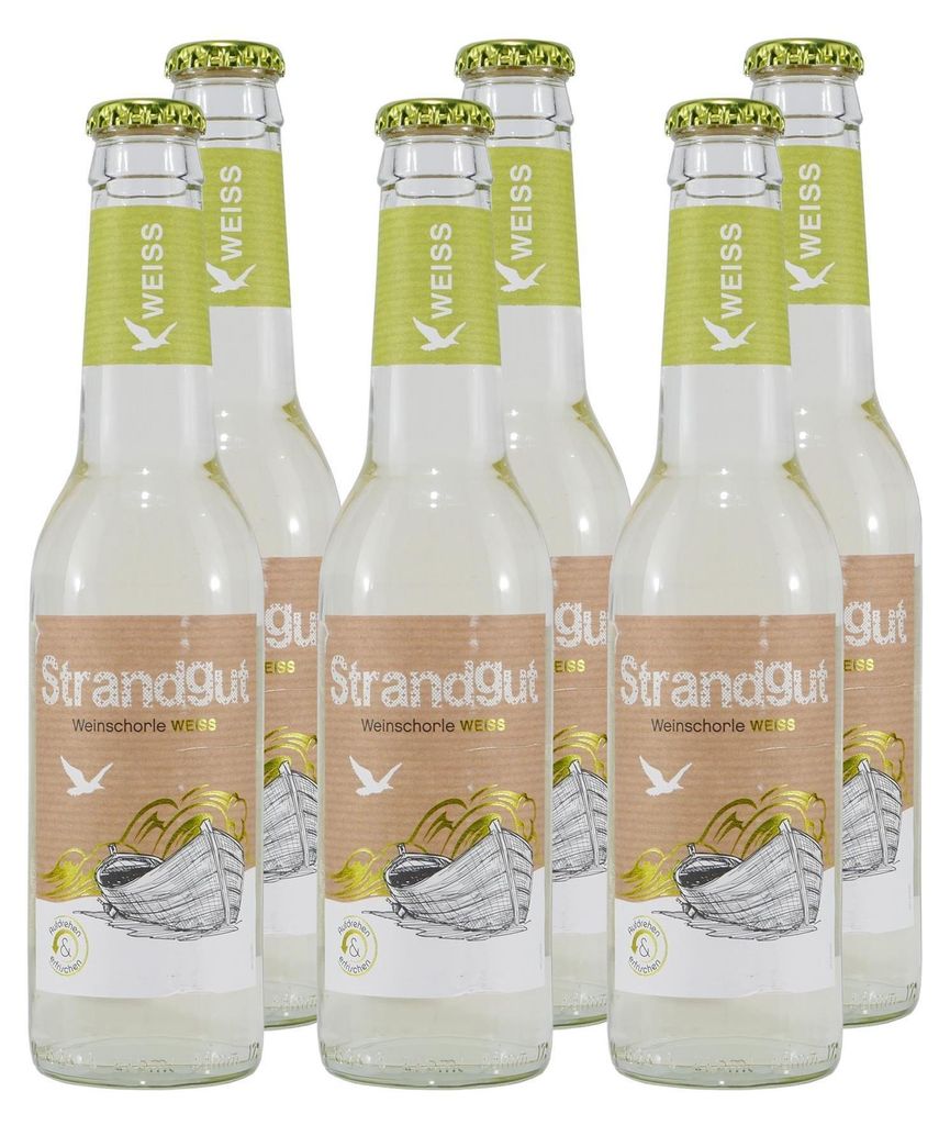 Strandgut Weinschorle Weiß (12 x 0,275L) Produktbild 