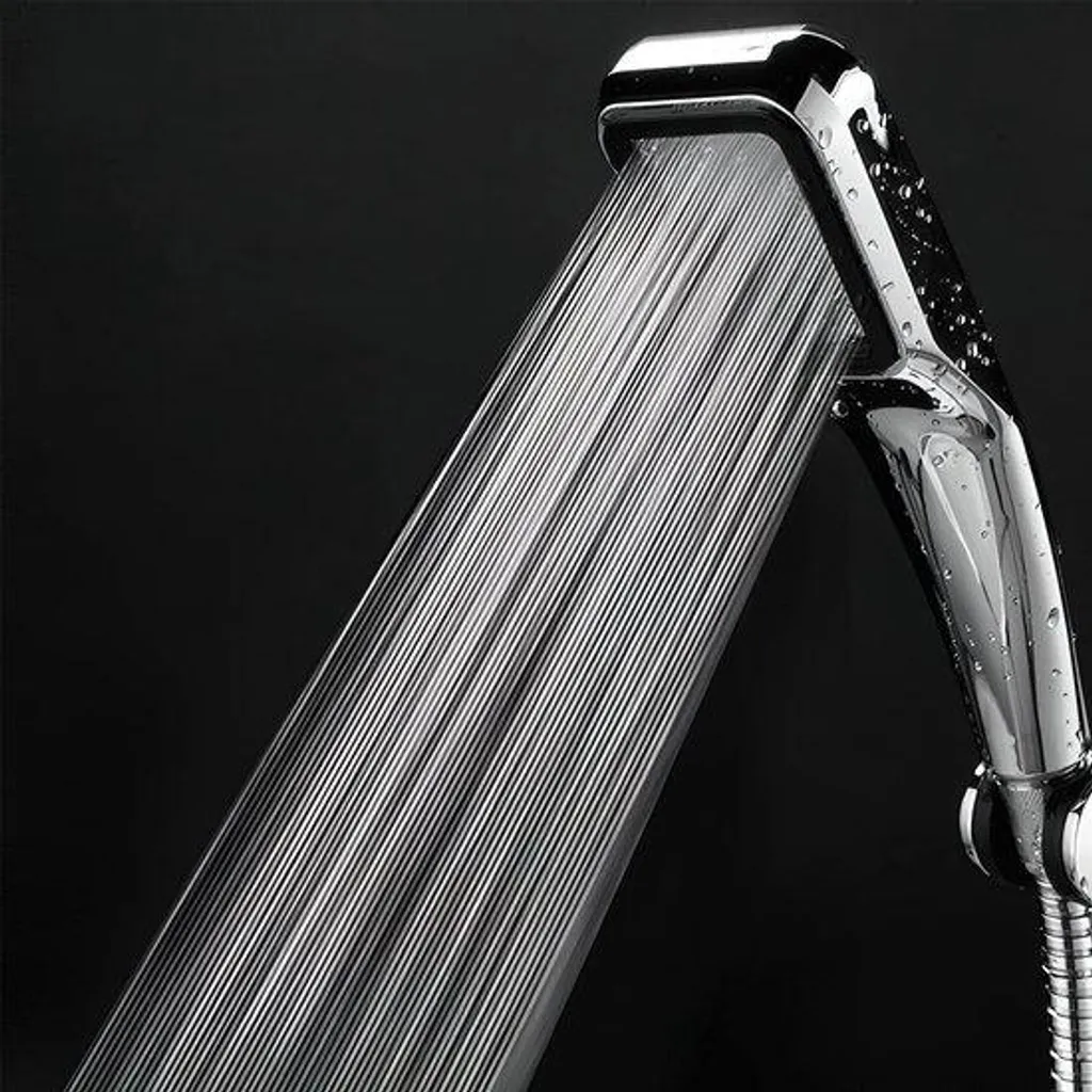 Pommeau de douche haute pression argent économiseur d'eau tout support