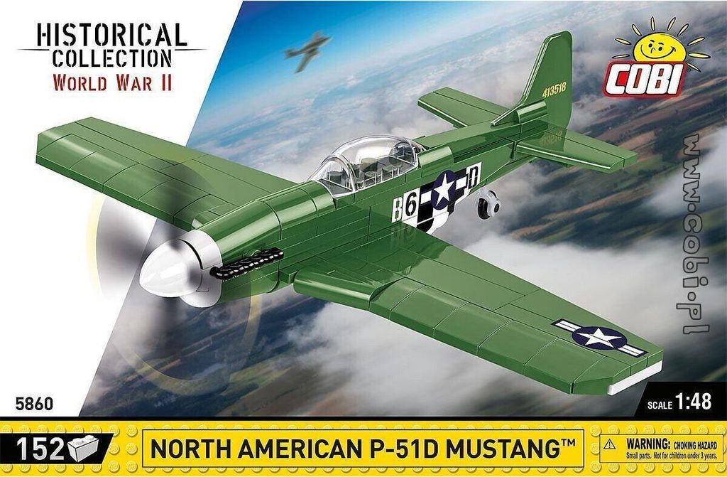 COBI HC WWII Amérique du Nord.P-51D Mustang 152kl 5860 Image du produit 