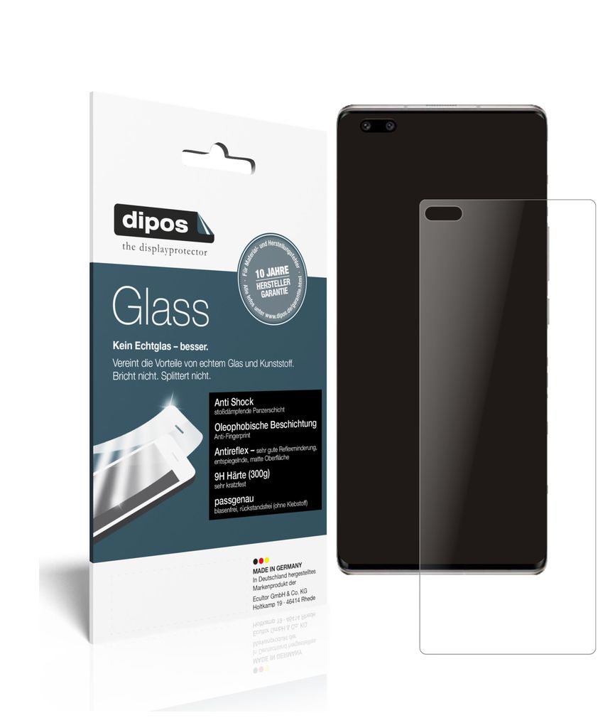 2x Schutzfolie für Huawei Nova 8 Pro matt - Anti-Shock 9H Folie dipos Glass Kunststoffglas