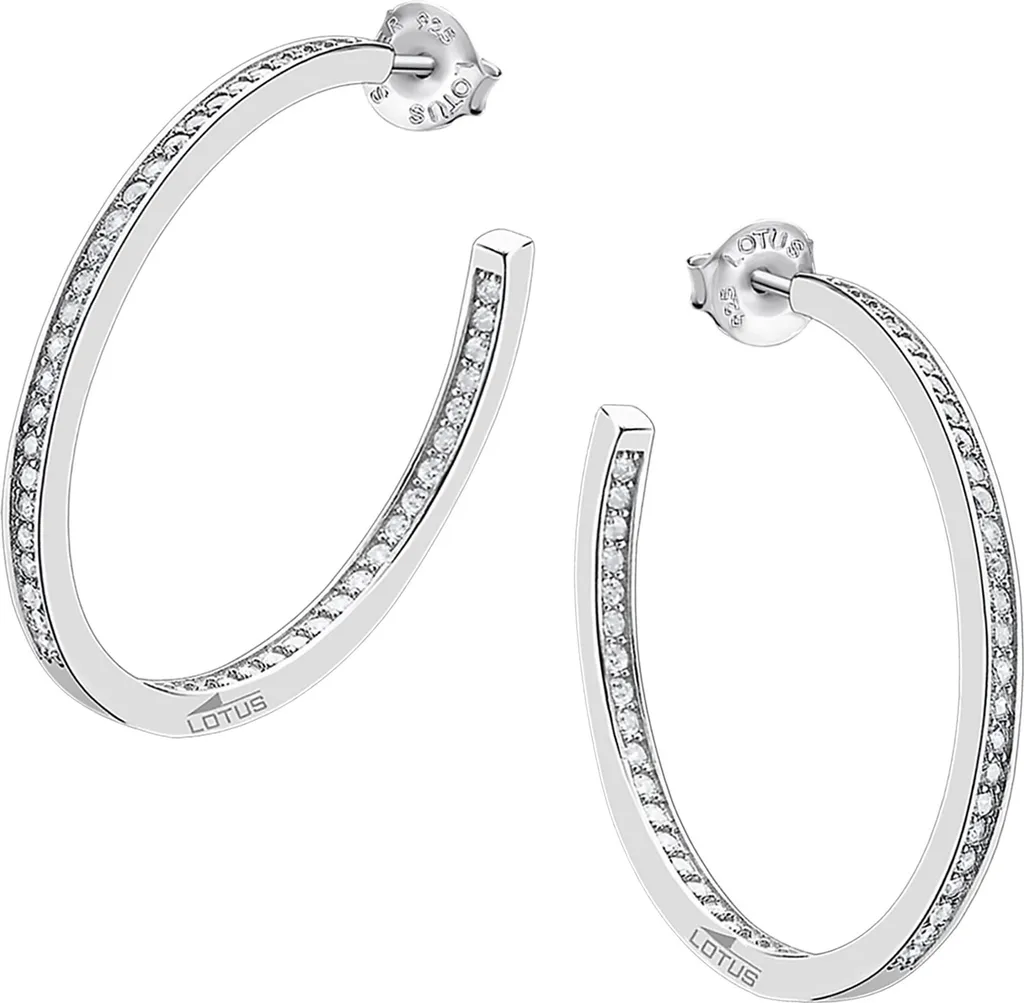 Boucles d'oreilles Lotus Argent D2JLP1937-4-3 : Éclat Silver et Design