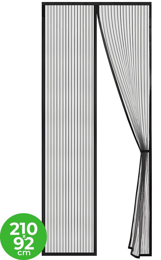 VerminBuster Fliegenvorhang Magnetisch - Luxus Türgitter - 210 x 92 cm - Türvorhang - Türgittervorhang