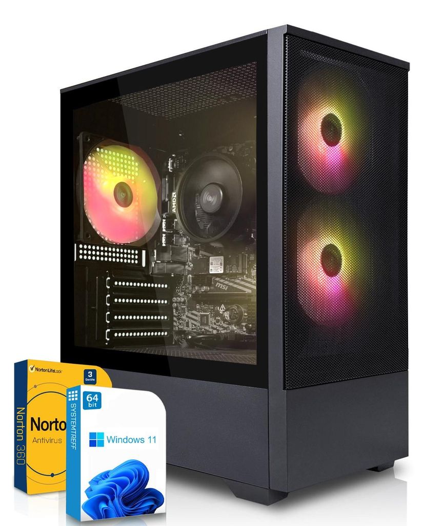 SYSTEMTREFF Gaming PC - Core i5-13400F - AMD Radeon RX 9060 Produktbild 