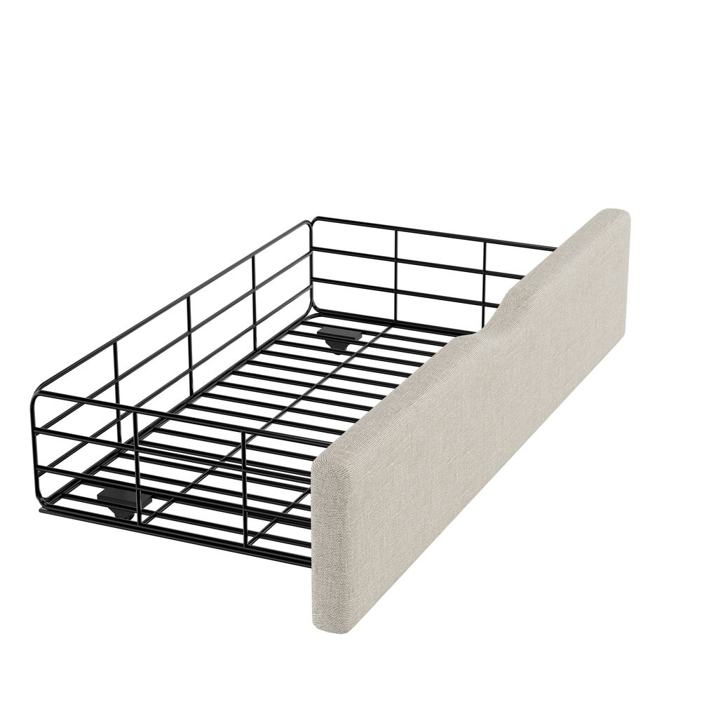 Łóżko tapicerowane Flieks 90x200cm z 2 szufladami, sofa Zdjęcie produktu 9