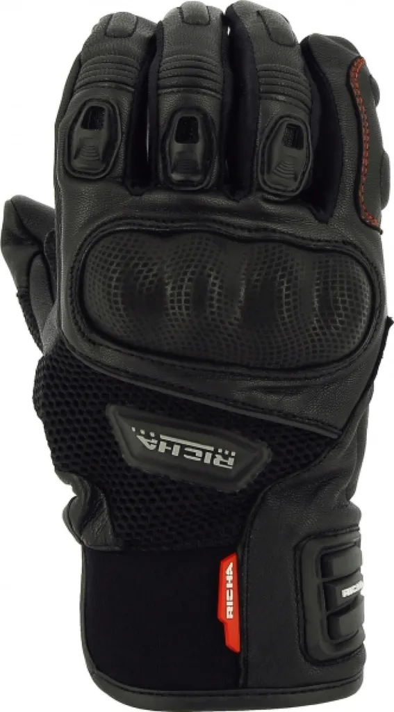 Gants moto RICHA BLAST noirs L : fini les mains moites en plein été