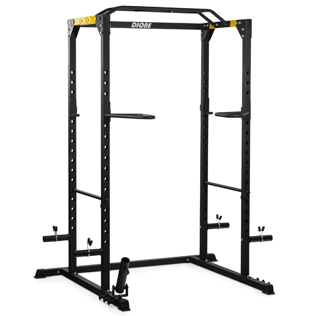 Dione - Squat Rack - 50 x 50mm Stahlkonstruktion - Fitness Power Rack Cage - Klimmzugstange