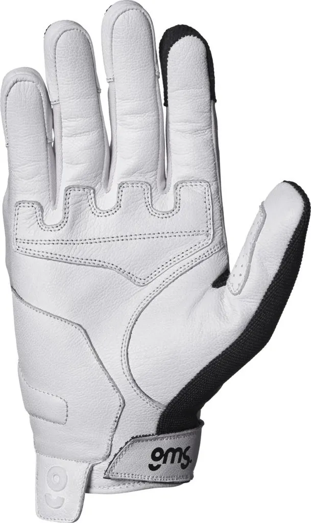 Gants de route GMS Solis blanc-noir L pour trajets urbains et moto - 2