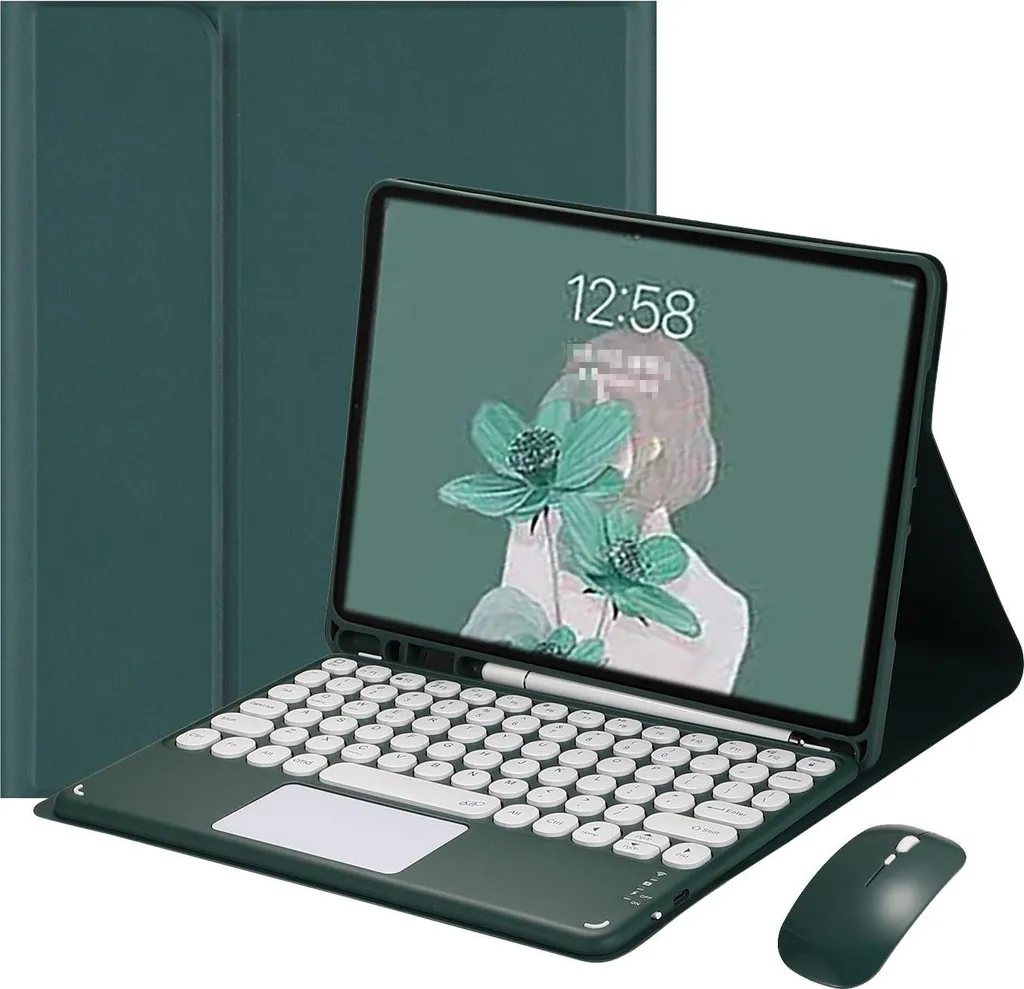 INF Cover Tastiera Bluetooth + Mouse Samsung Galaxy Tab A7 Verde