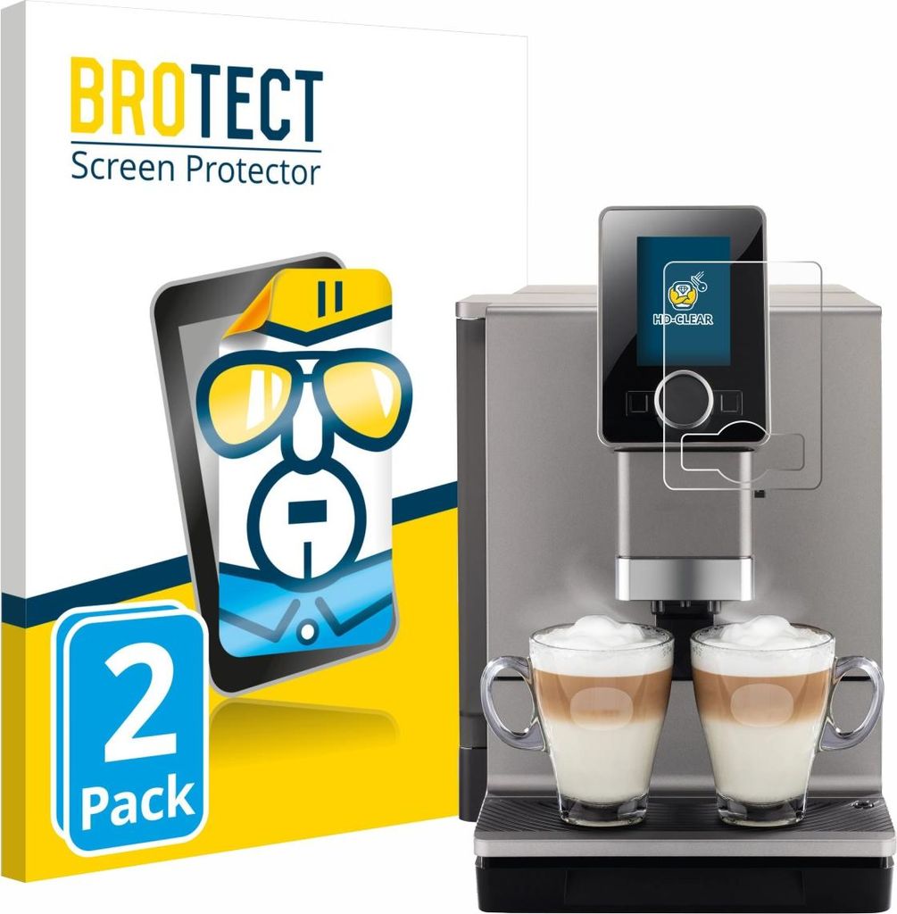 2x Für Nivona NICR 930 CafeRomatica Schutzfolie BROTECT Displayschutz Display Schutz Folie Klar Transparent