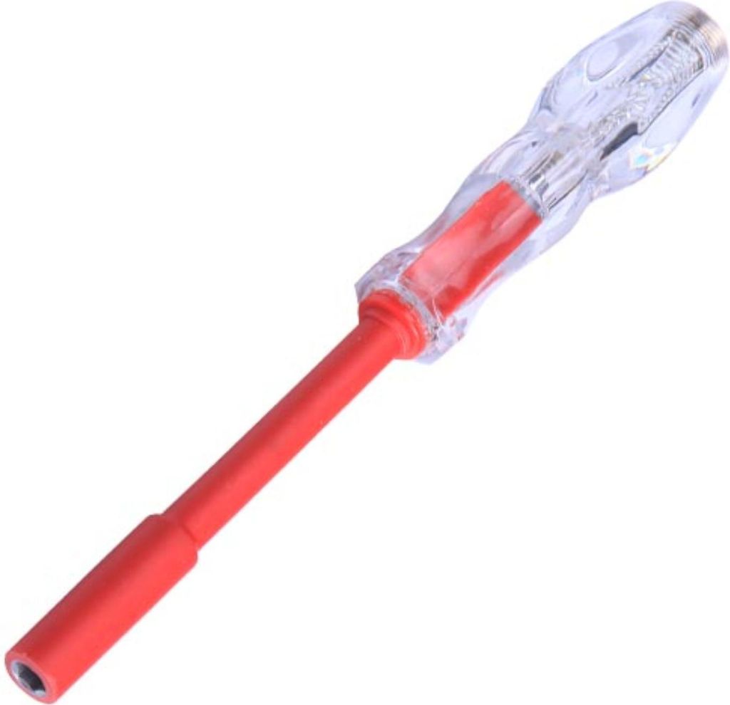 VDE Line Isolierter Bit-Schraubendreher 1/4" x 105 mm - Mit Spannungsprüfer 100-500 V - 2-in-1 - Magnetisch - Maxami