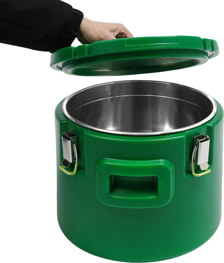 Boîte isotherme repas 15L - Éviter le refroidissement des plats vert