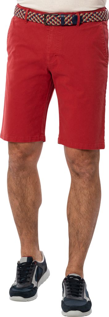 Suprax Herren Bermudas mit Gürtel, elastischer, extraweicher Baumwoll-Twill
