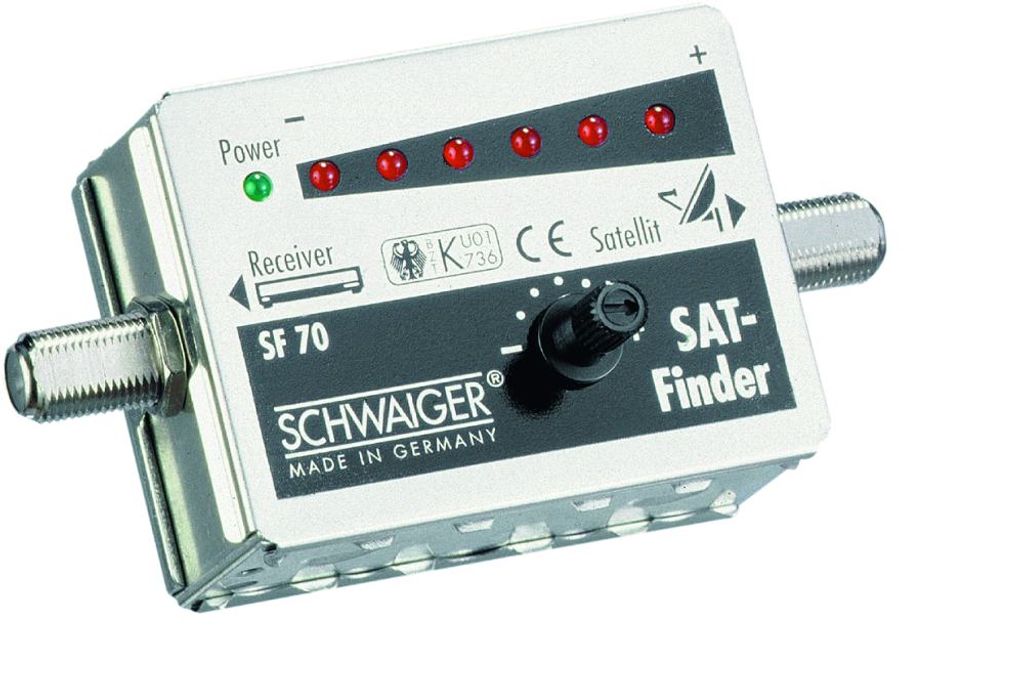 Schwaiger SAT-Finder SF70 531 6 LED Anzeige + Ton Produktbild 