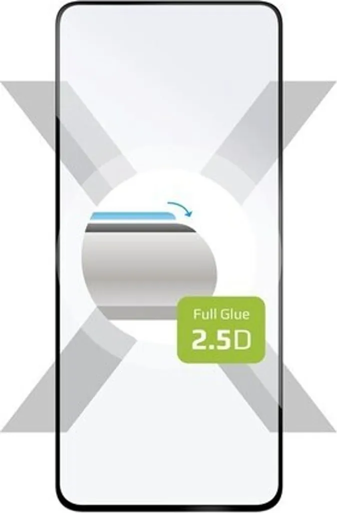 Protezione Display POCO X5 5G: Vetro Temperato 9H Nero Full Glue