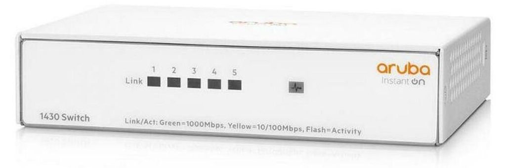 Switch Aruba R8R44A Instant On 1430, 5 porte Gigabit Immagine del prodotto 