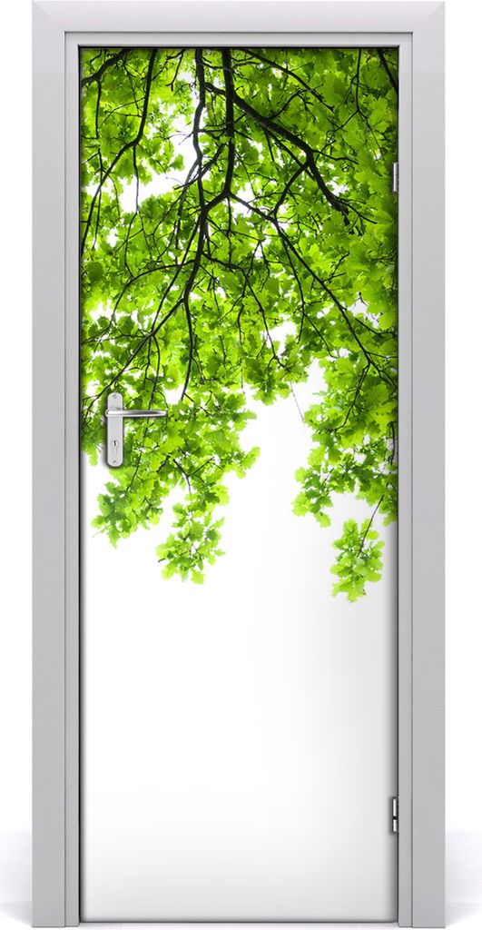 Tulup Türaufkleber 75x205 cm Dekorative Aufkleber Selbstklebend Wasserdichte Tapete Abnehmbar Schlafzimmer Wohnzimmer Wohnkultur - oberen Äste ei...