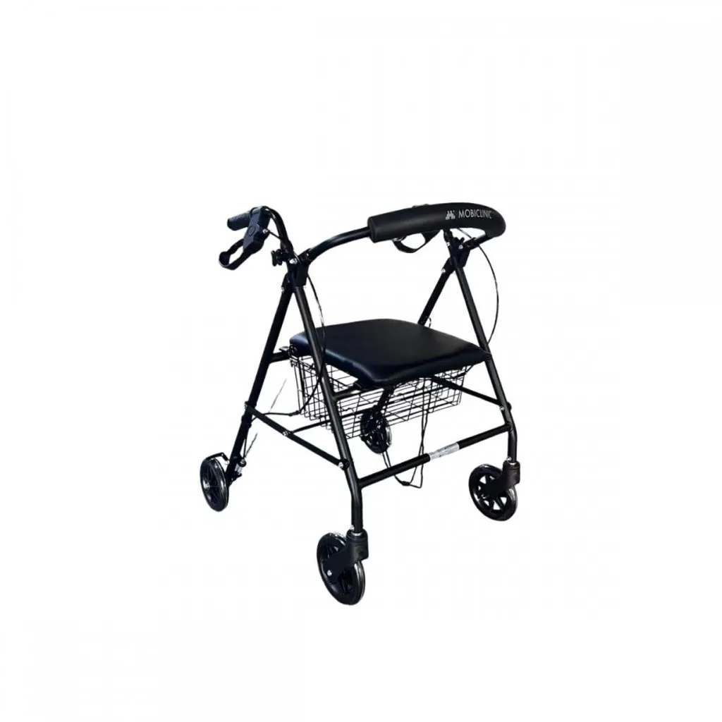 Déambulateur pour senior pliable avec siège confort et dossier Escorial