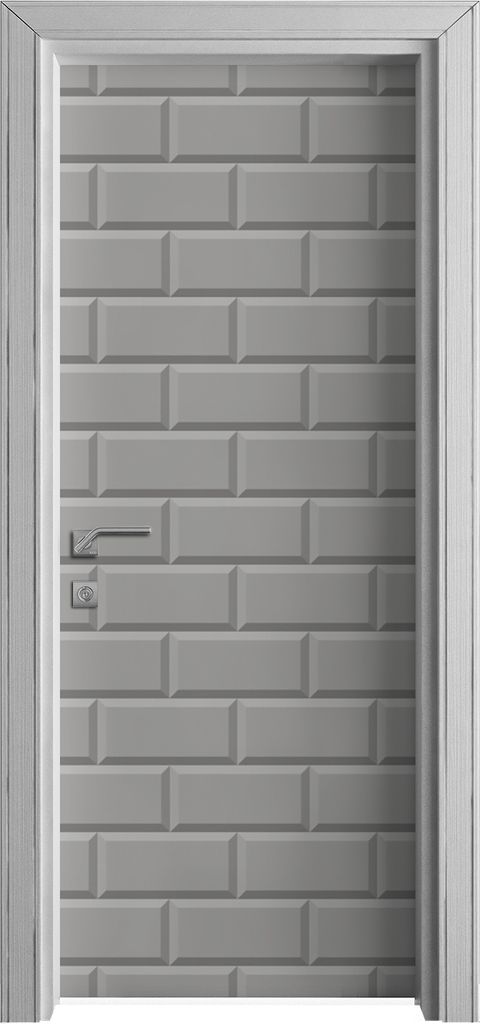 Tür Selbstklebende 80x210 cm Türfolie Türtapete Klebefolie - farbige Backstein Ziegel