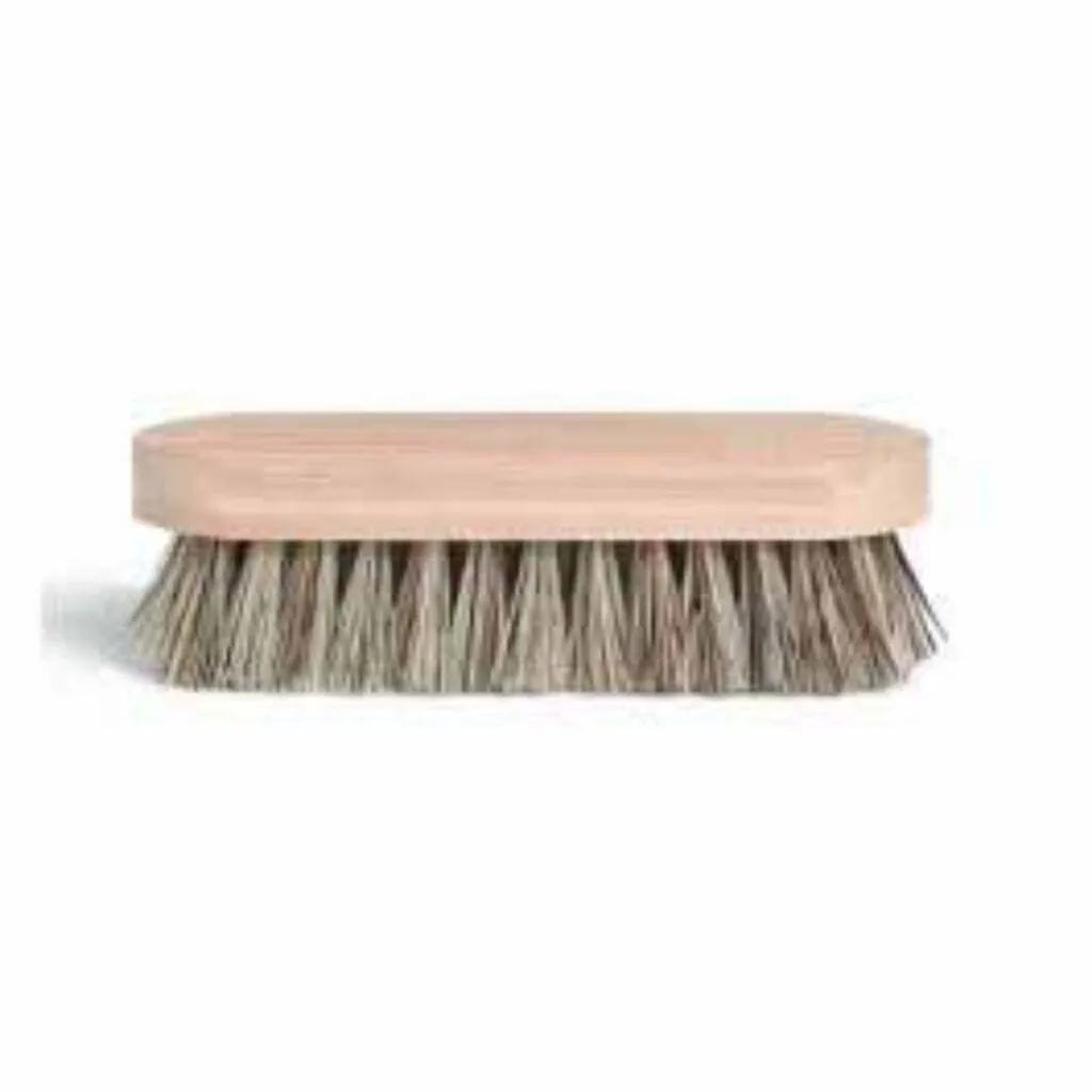 Petite brosse à ouvrage 17 cm en bois naturel pour finitions soignées
