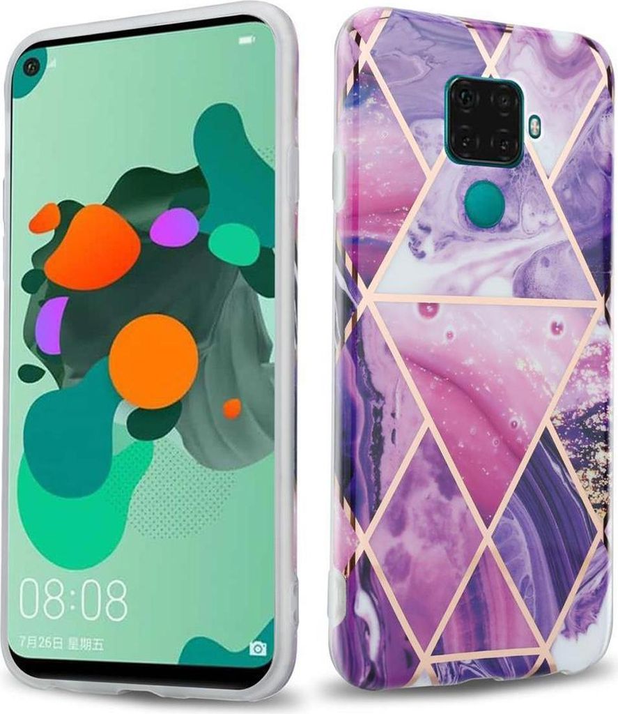 Cadorabo Schutzhülle für Huawei MATE 30 LITE Hülle in Lila Produktbild 