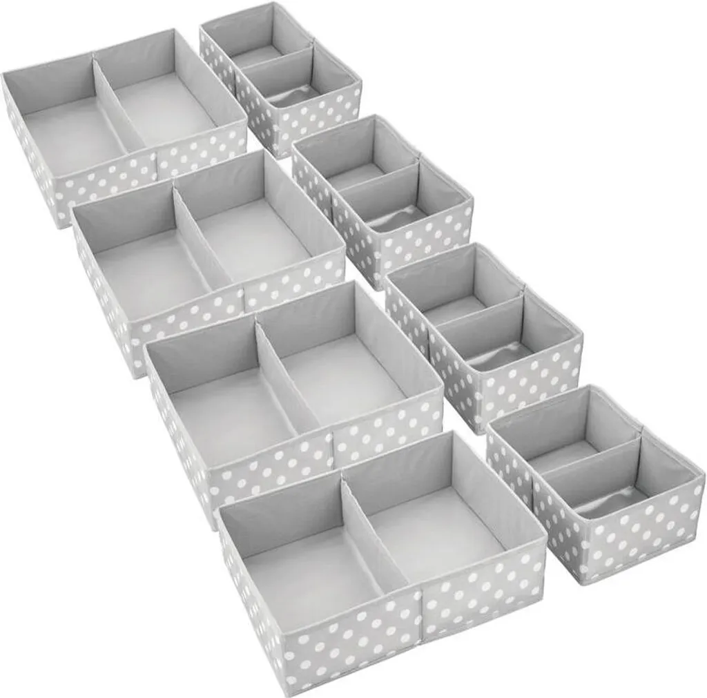 Boîte de Rangement pour Bébé et Enfant - Set de 8 Organiseurs mDesign - 9
