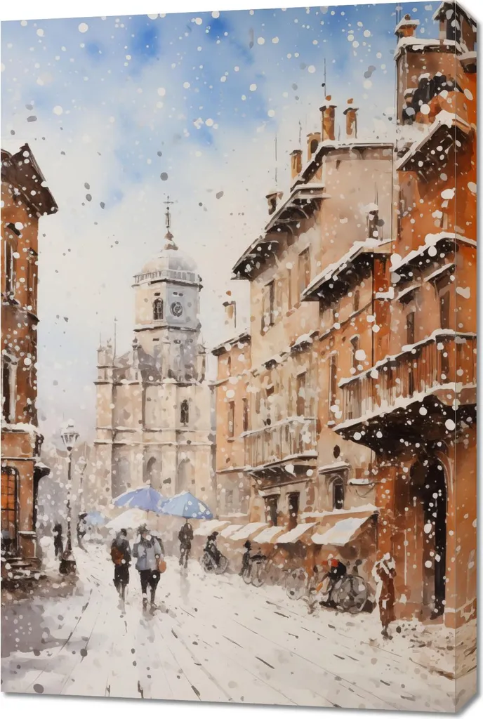 Quadro 60x90 Stampa su Tela Città Antiche - Decorazione Casa Resistente
